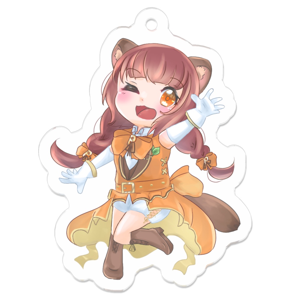 四月一日ぽこ美アイドル衣装SDアクリルキーホルダー