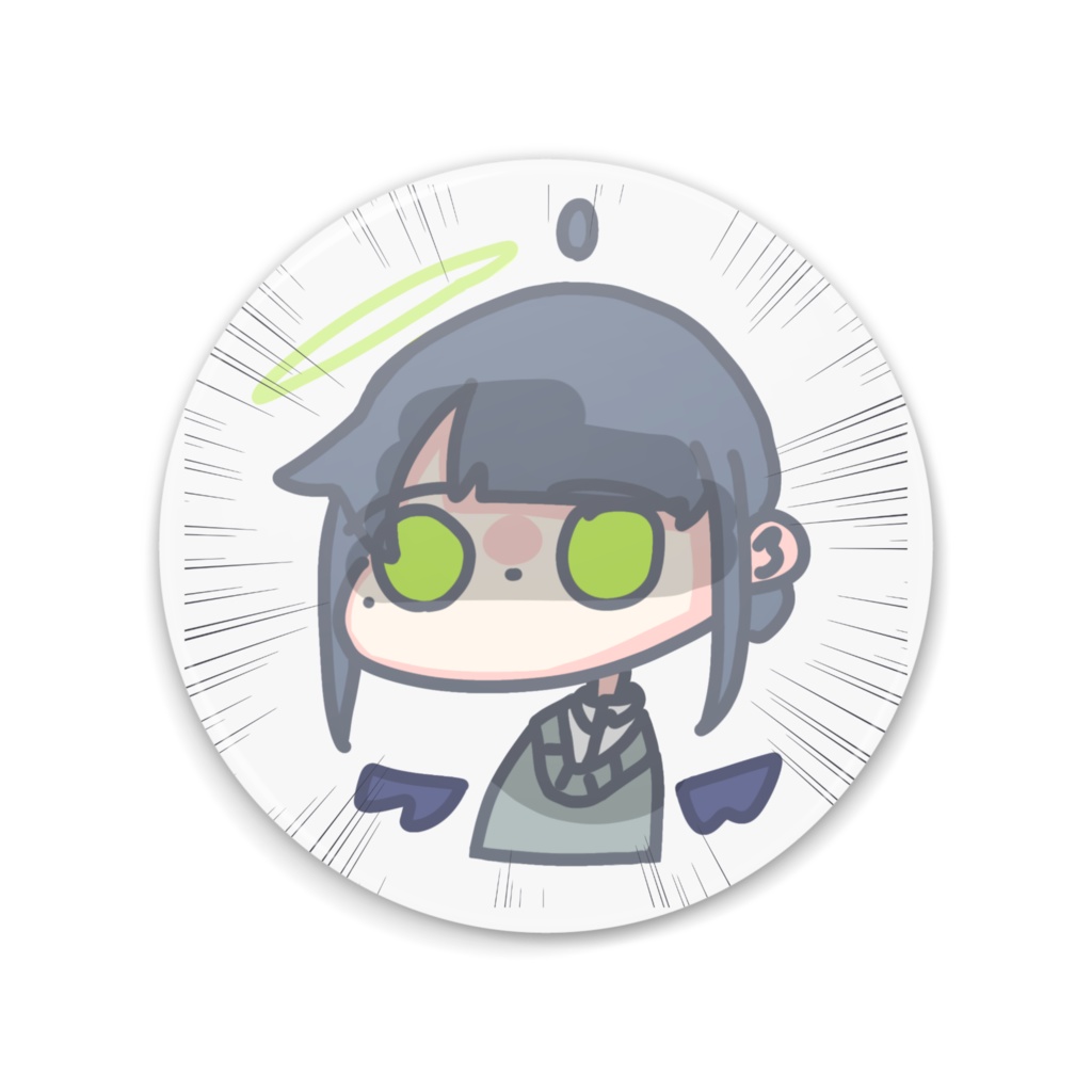 集中線缶ミラー堕天使