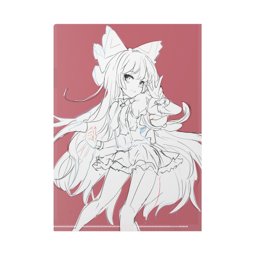 アイドルもこたんクリアファイル