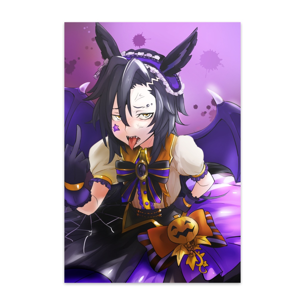 ハロウィンライス衣装風シャカールのポストカード