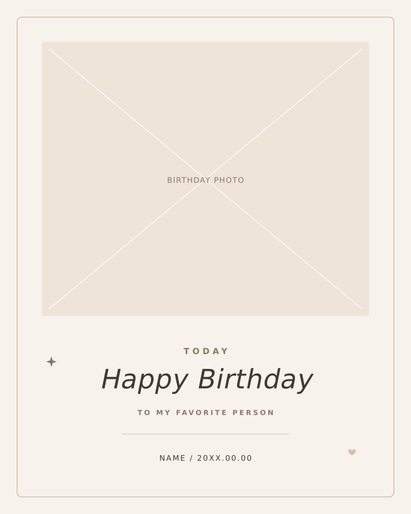 【OPEN SALE ¥600】【Canvaで簡単編集】推しの誕生日・生誕祭 Petit 5|推し活・センイルテンプレート5点セット