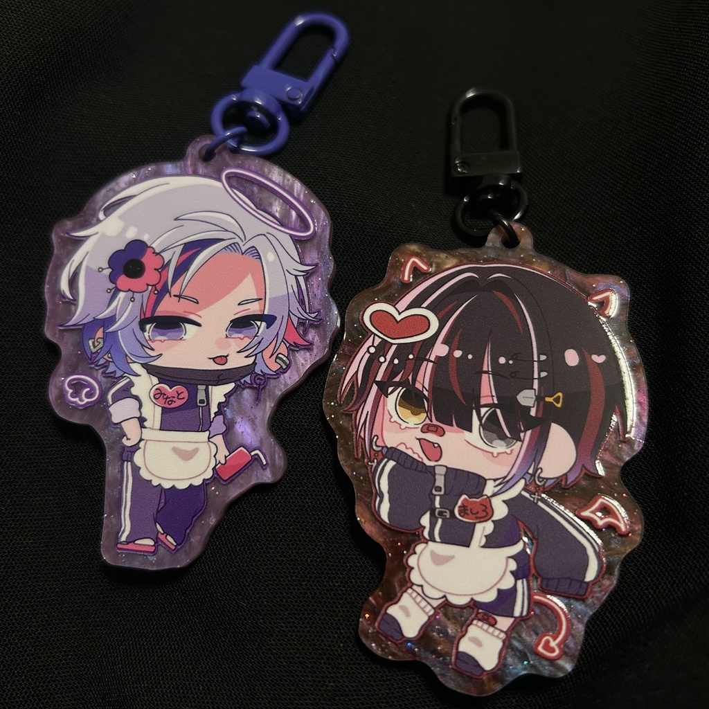 ふわしろジャージメイドアクキー