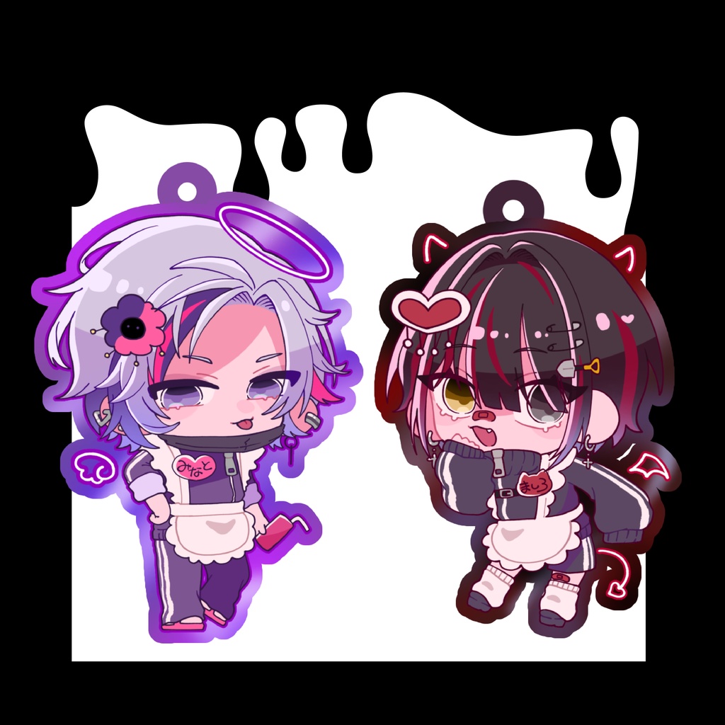 ふわしろジャージメイドアクキー