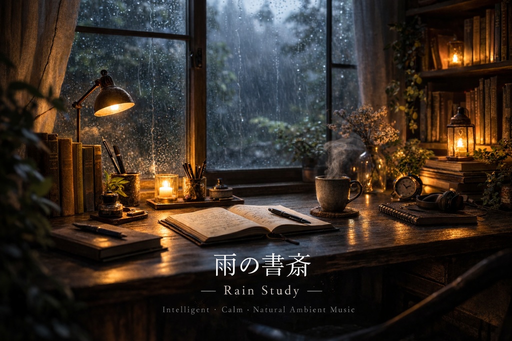 雨の書斎 _ Rain Study