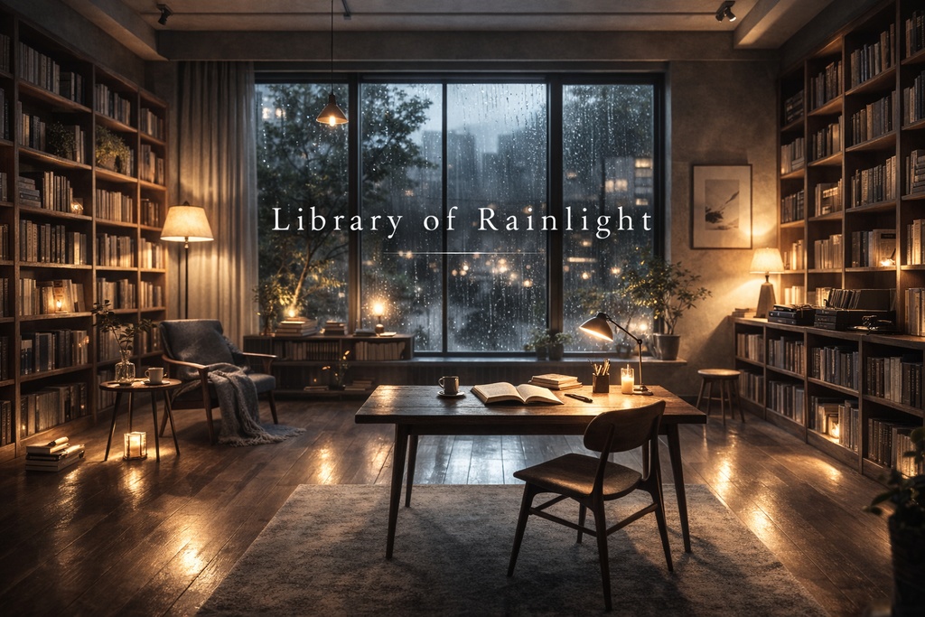 Library of Rainlight|雨の光に包まれた静かな読書時間のためのロイヤリティフリーBGM