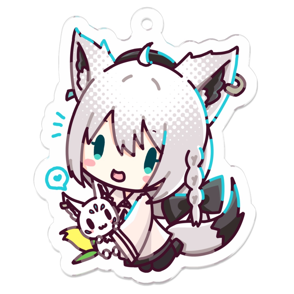 【非公式】白上フブキ　アクリルキーホルダー