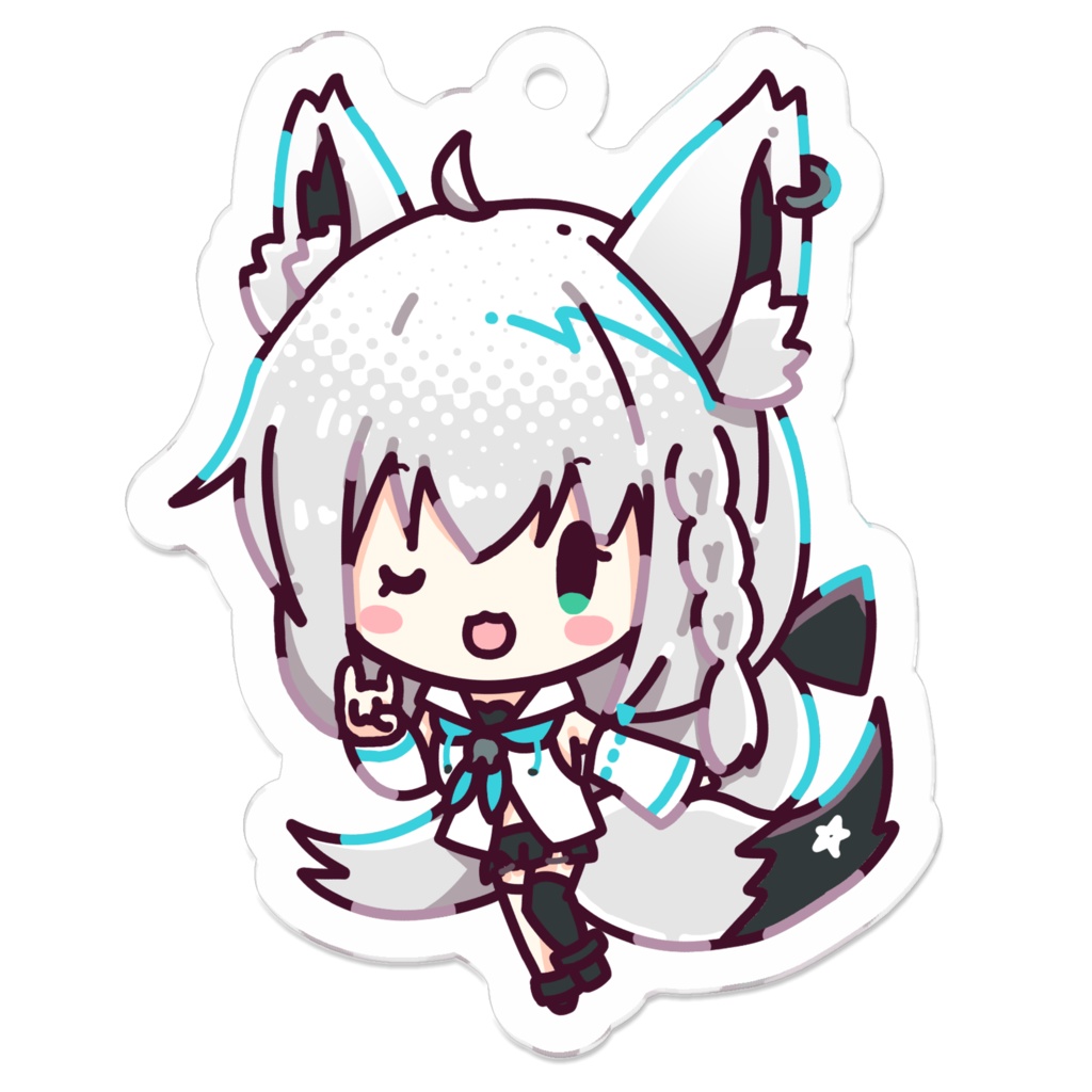 【非公式】白上フブキ アクリルキーホルダー