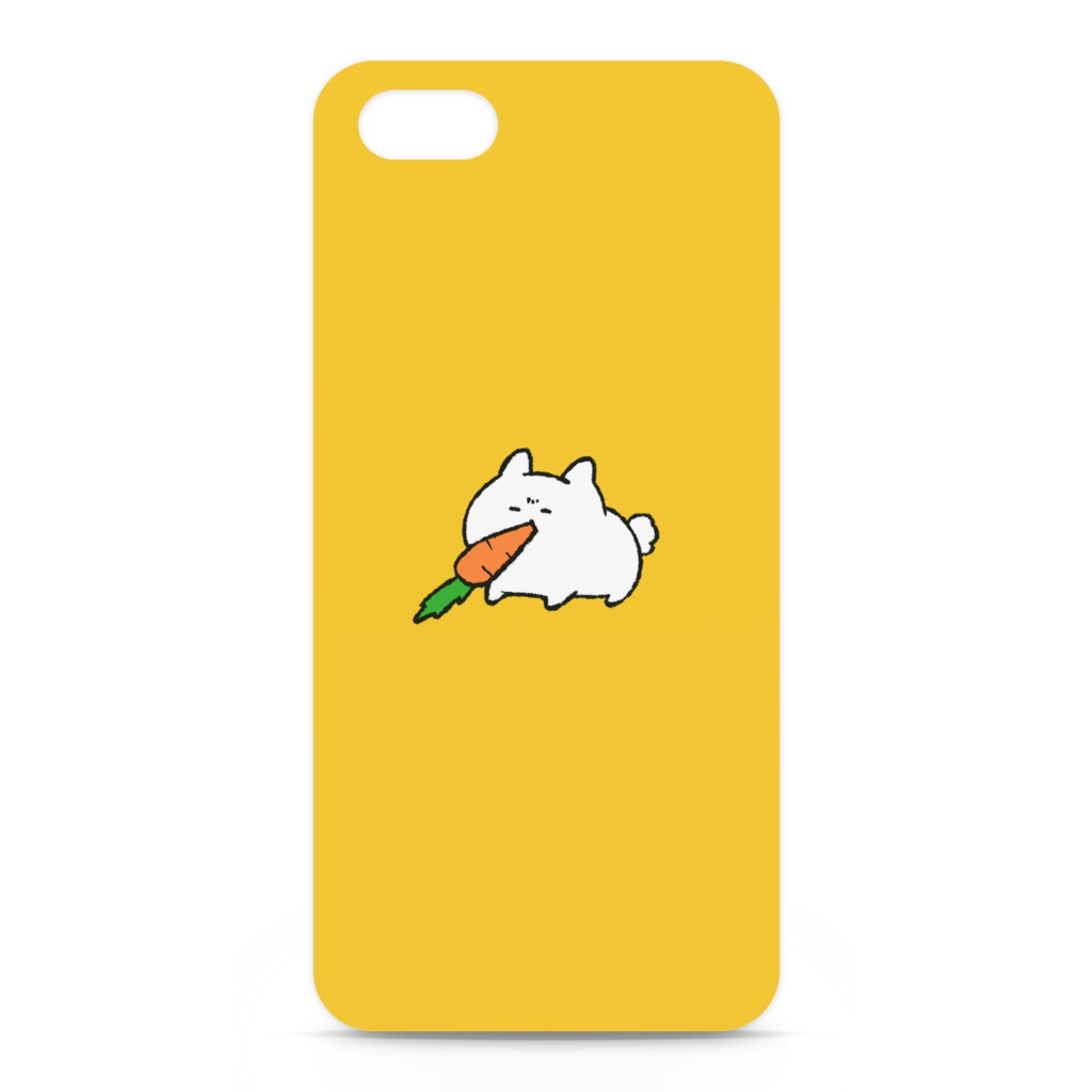 おでぶうさちゃんiPhoneケース-YELLOW-