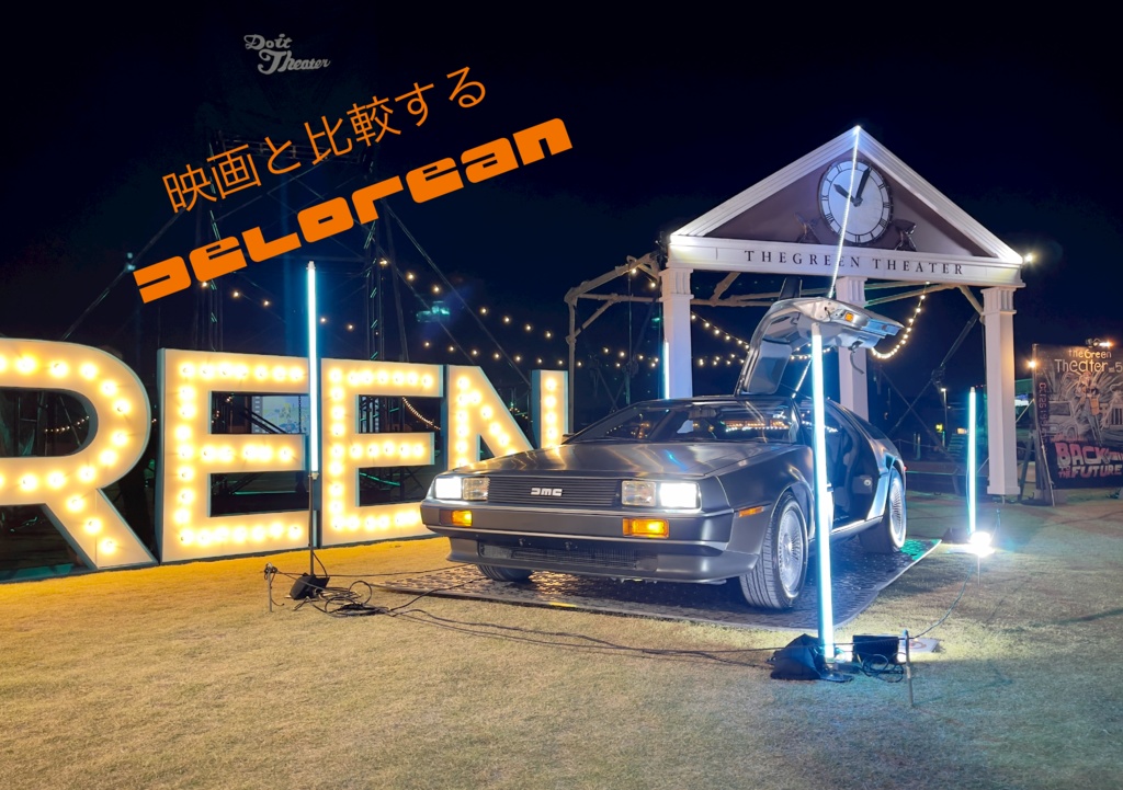 映画と比較するDeLorean