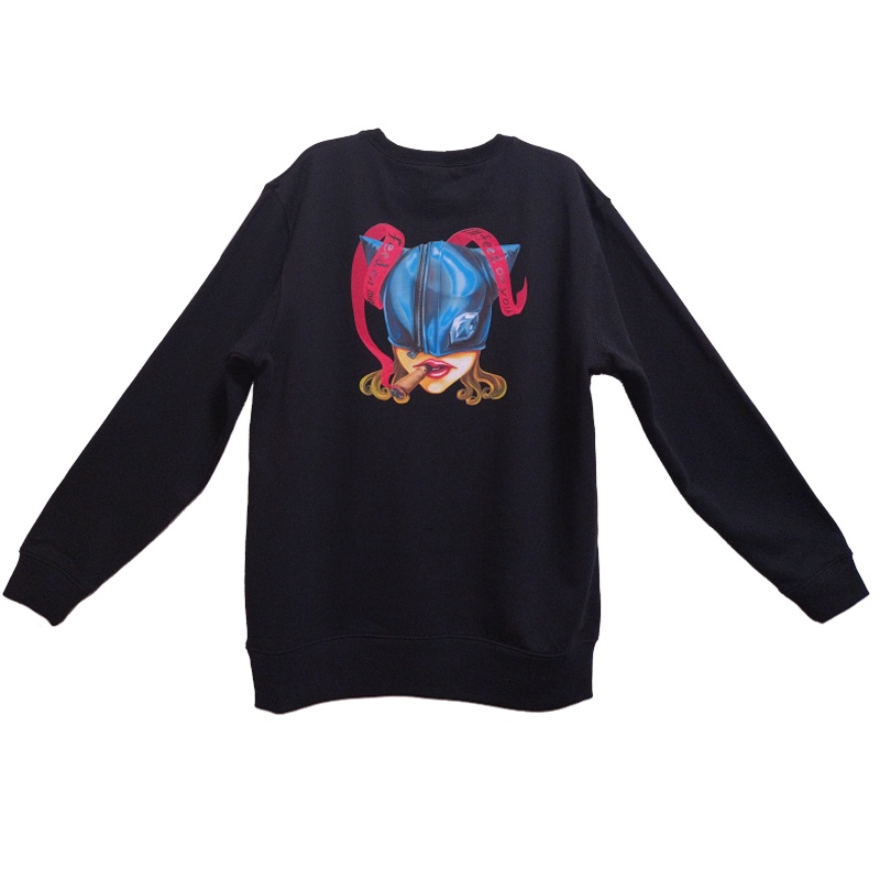 バックプリントスウェットシャツ