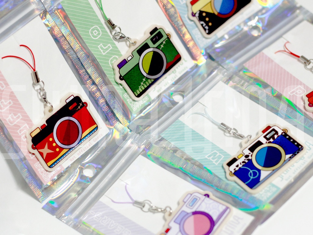 カメラモチーフストラップ