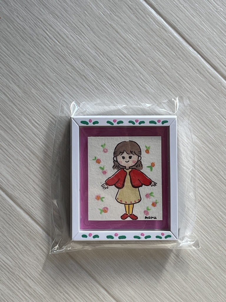 原画マグネットフレーム5×６cm（女の子）
