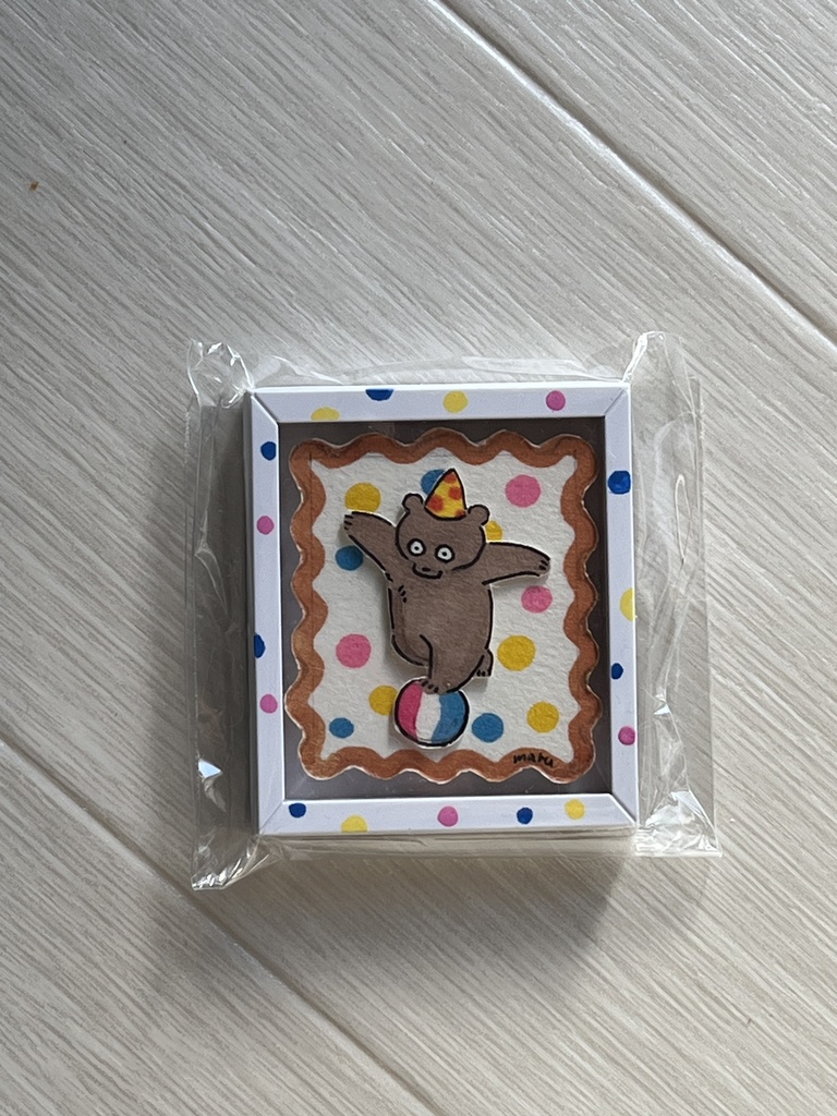 原画マグネットフレーム5×6cm（くま）