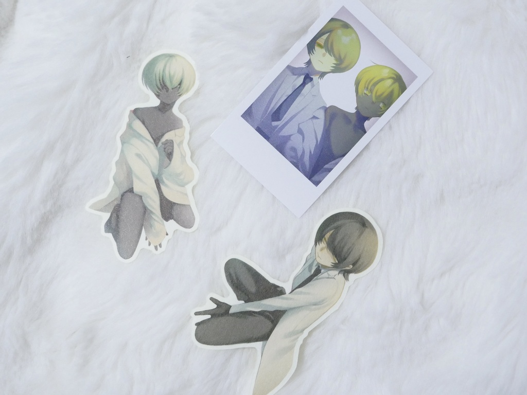 ゼンとナギのステッカー&カードセット