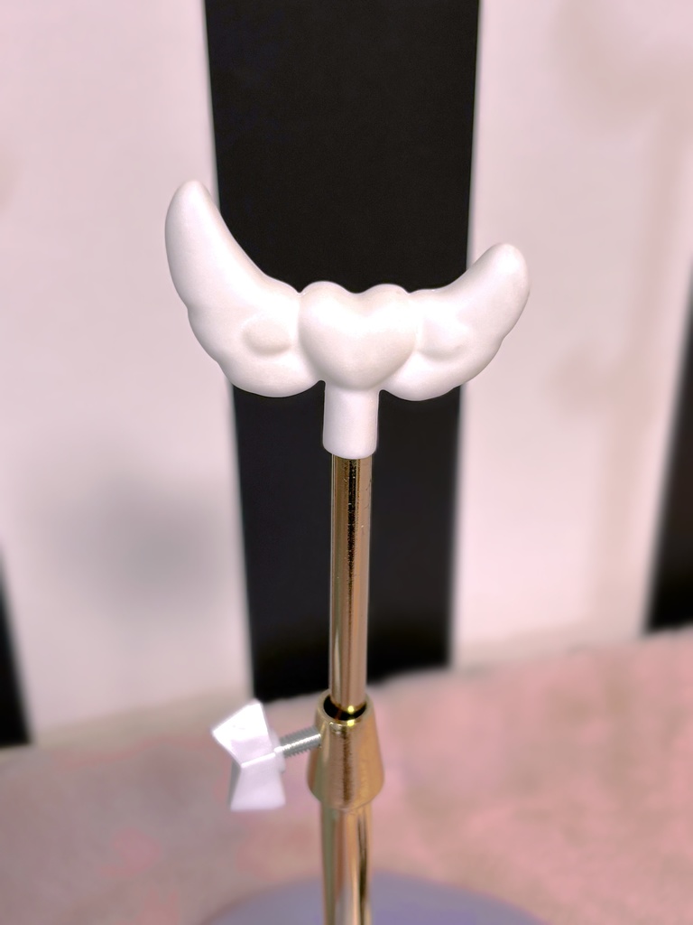 1/4ドールサイズ サテンハートスタンド