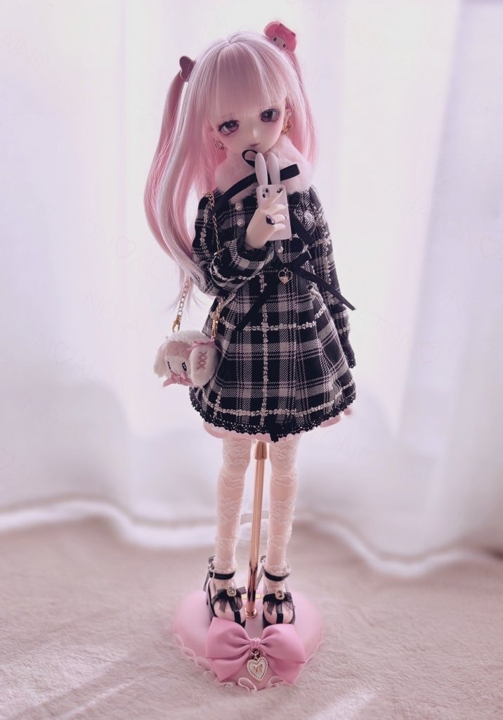 1/4ドールサイズ レザーハートスタンドS