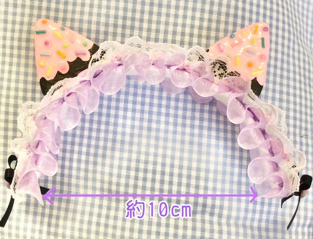 スイートフリルカチューシャ ブラックフリル ブラックデビル Twinkle Fantasia Booth