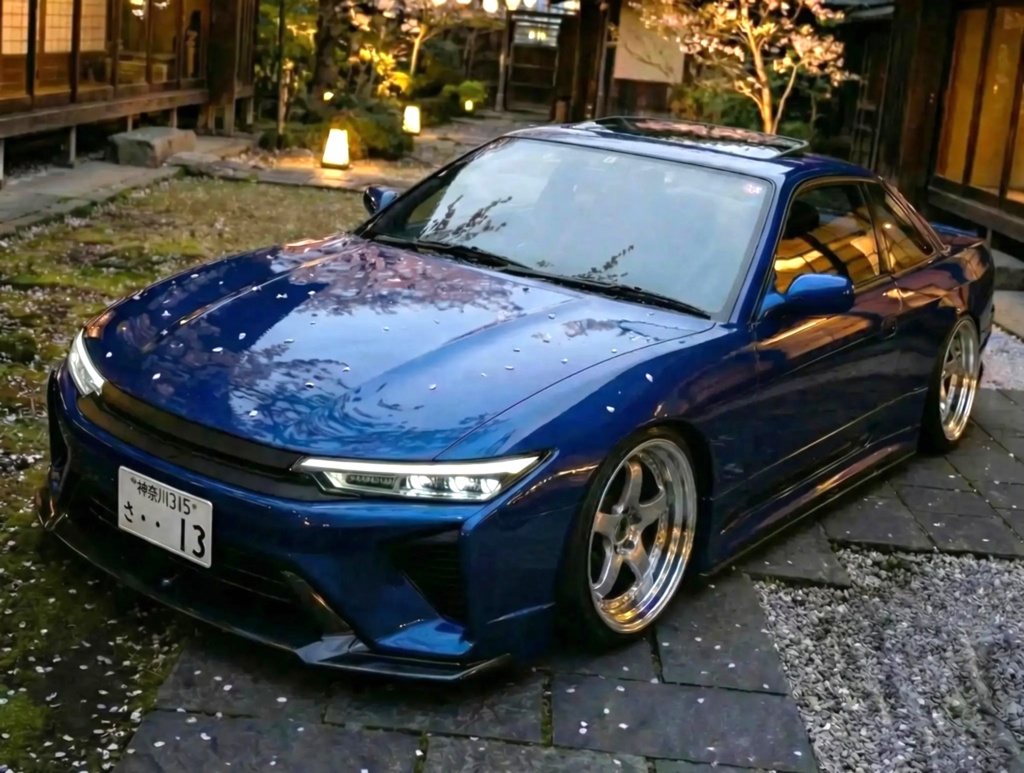 和風庭園 × スポーツカー 高画質壁紙(PC・スマホ対応)Japanese Garden × Sports Car 4K Wallpaper Pack (PC & Mobile)