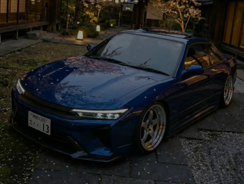 和風庭園 × スポーツカー 高画質壁紙(PC・スマホ対応)Japanese Garden × Sports Car 4K Wallpaper Pack (PC & Mobile)