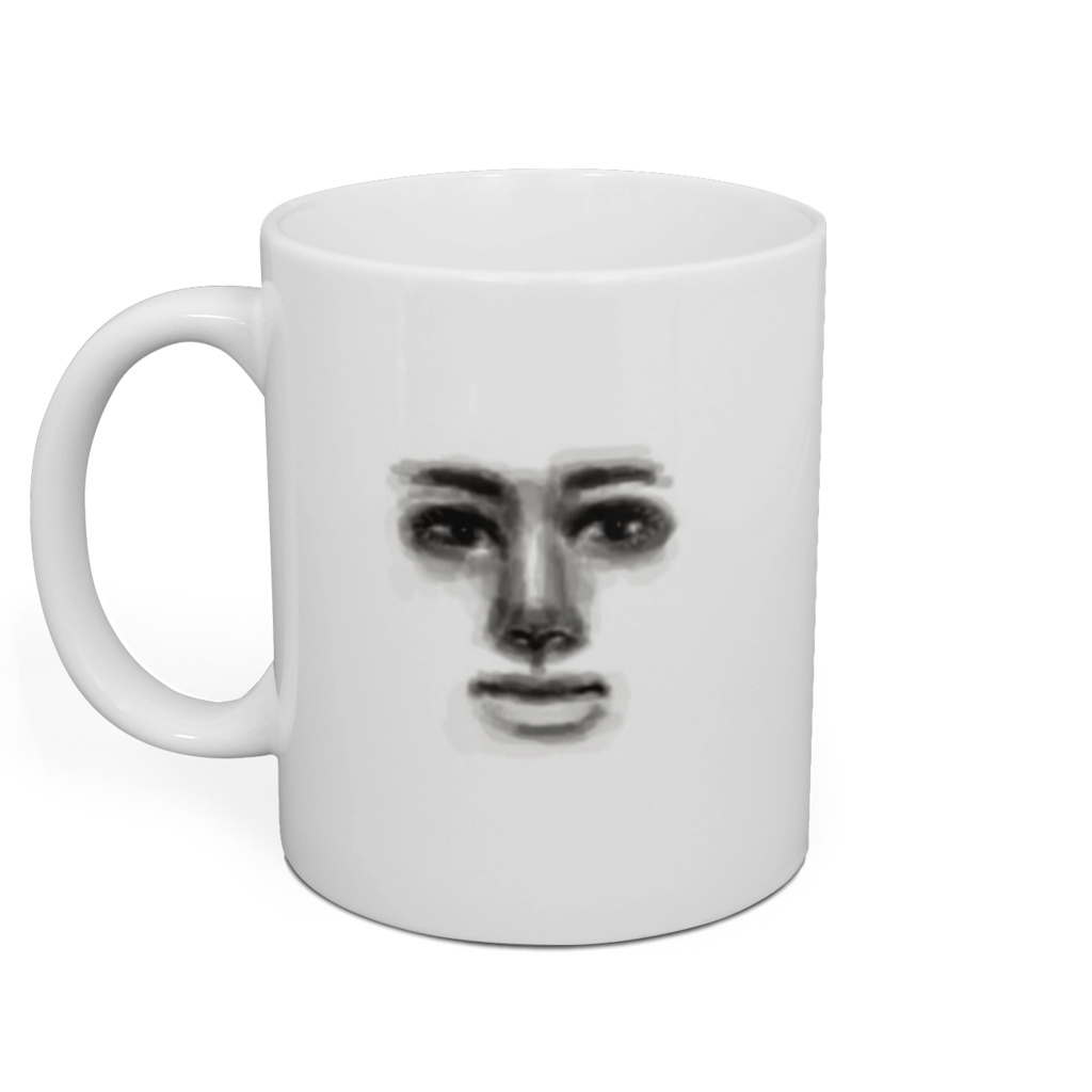 マグカップに寄生した人間(右利き)