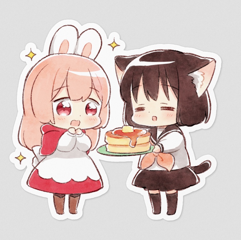 ふわみこはなステッカー