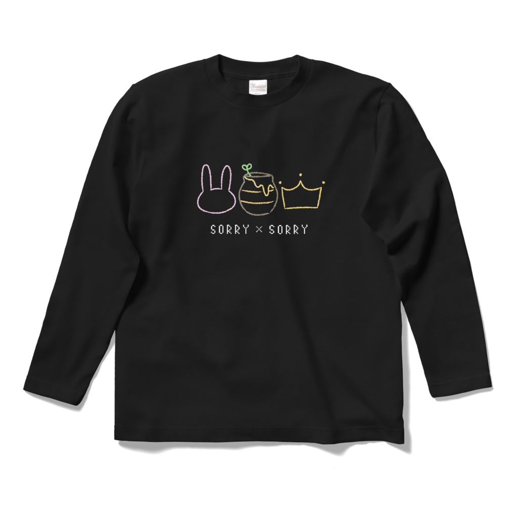 SORRY×SORRY - ロングTシャツ - ブラック