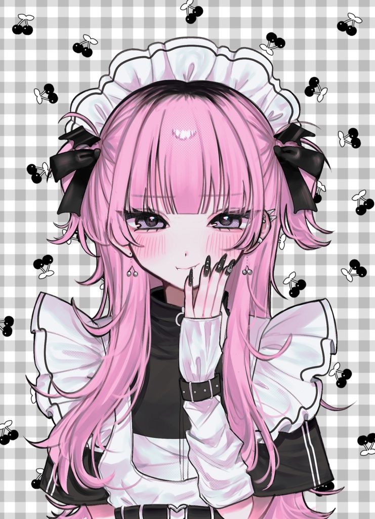 ハート型缶バッジ-ももかちゃん-