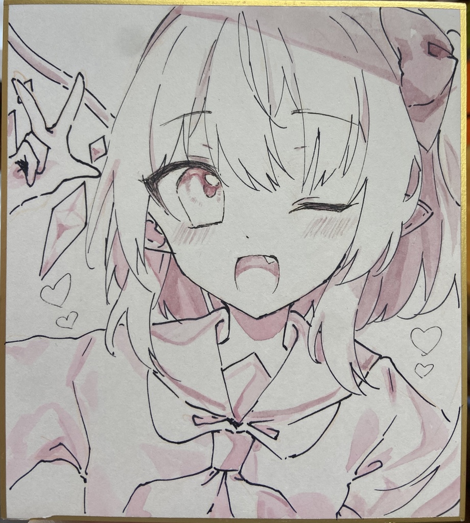 (訳あり)単色直筆色紙_セーラーフランちゃん