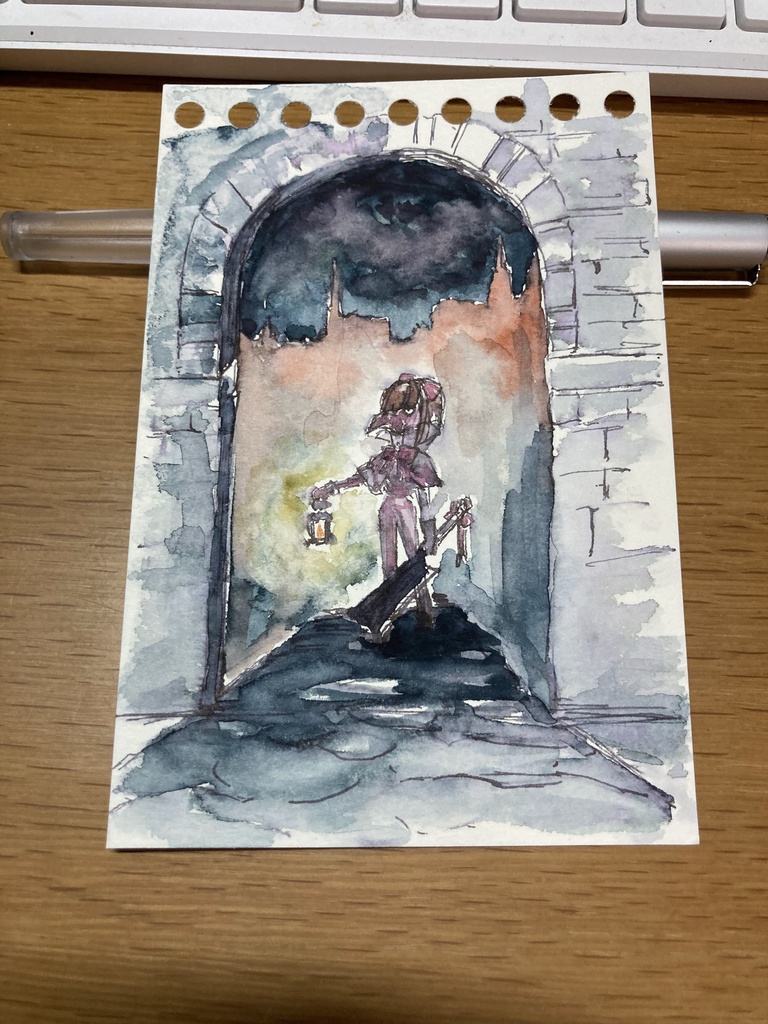 鈴原るる アナログイラストミニ原画