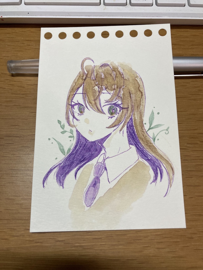 矢車りね アナログイラストミニ原画