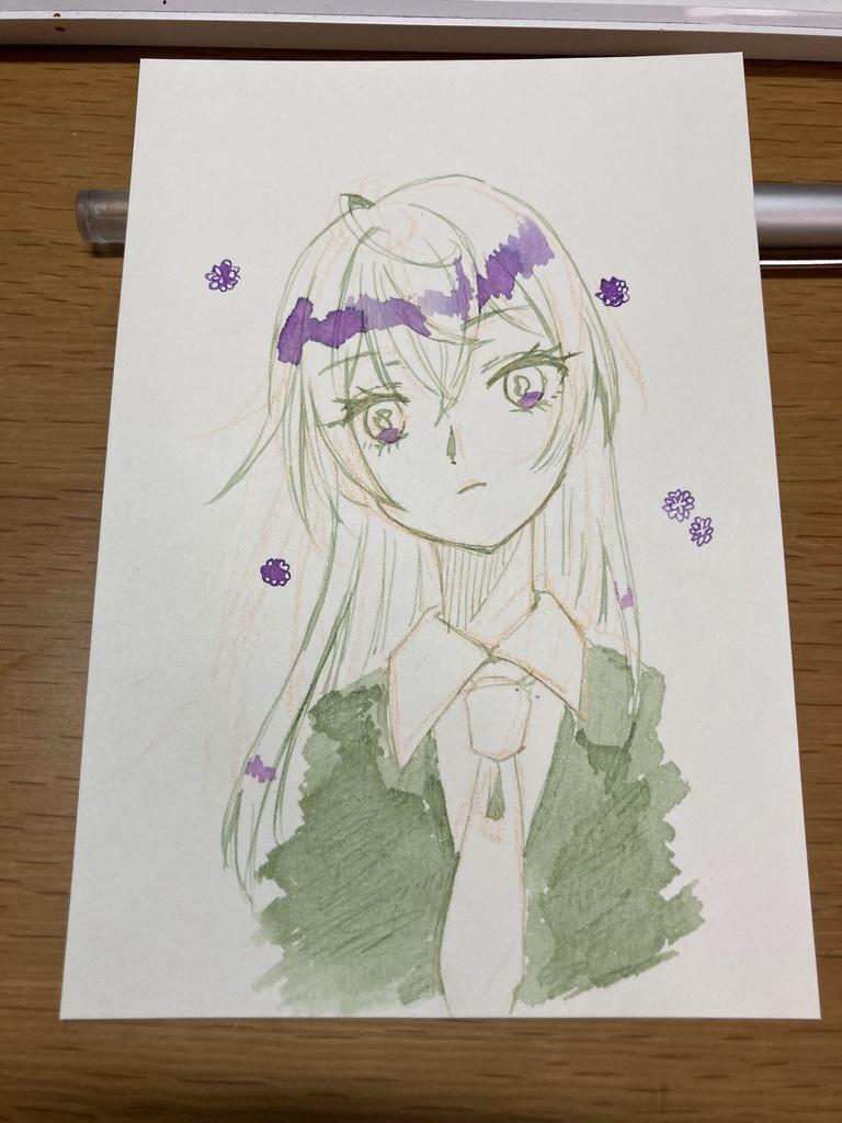 矢車りね アナログイラストミニ原画