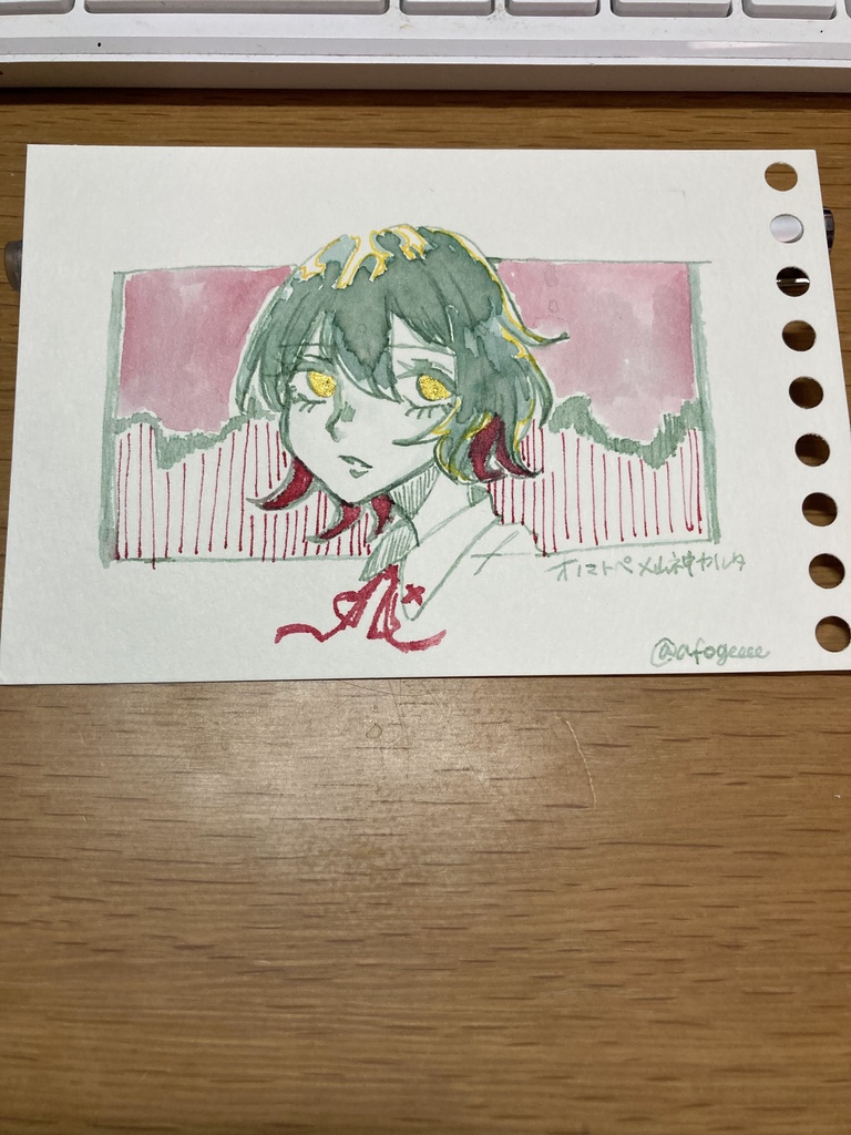 山神カルタ アナログ原画