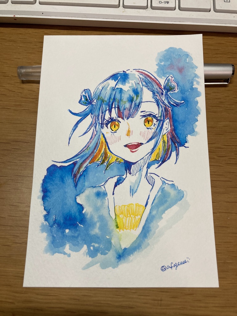 山神カルタ アナログ原画