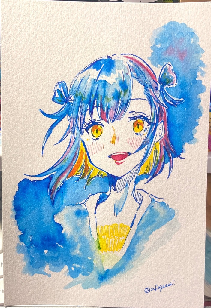 山神カルタ アナログ原画