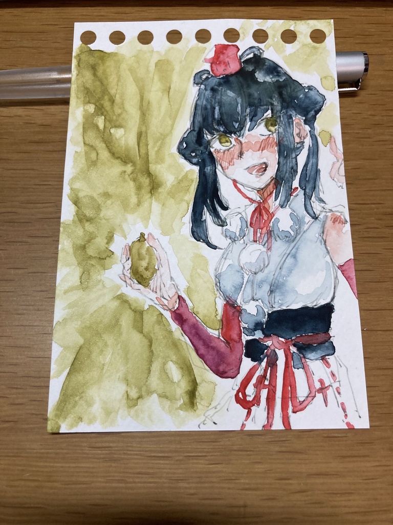 山神カルタ アナログ原画