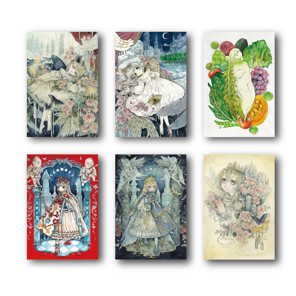 【ポストカードセット】虫と天使と塔の国【6枚】