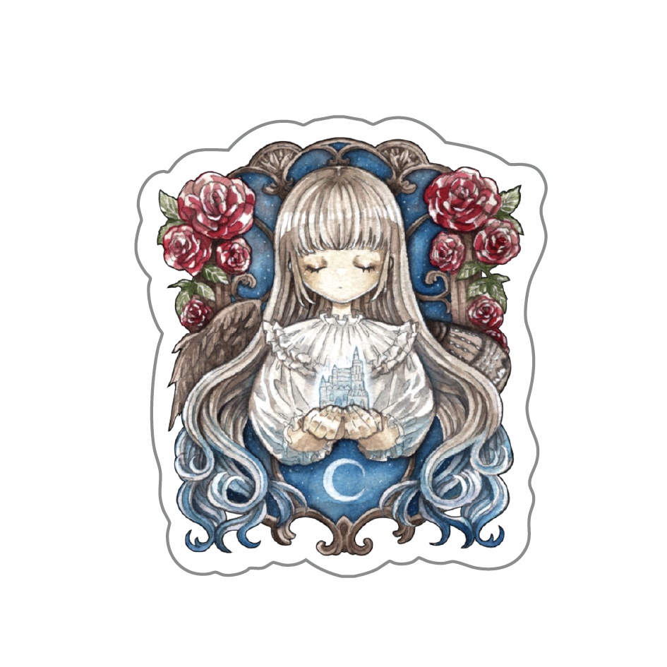 少女王のステッカー