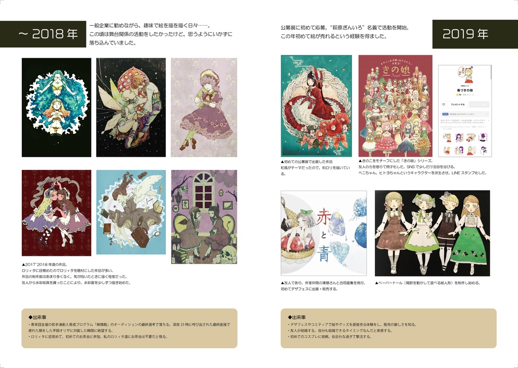 【一万人記念】Hagiwara Giniro Works & Record 2019–2026【活動履歴冊子】
