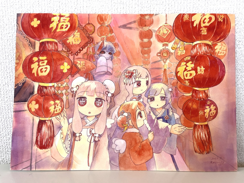 B4サイズアナログ原画