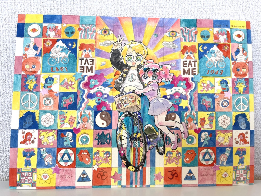 B4サイズアナログ原画