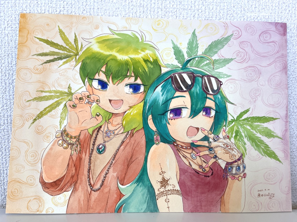 B4サイズアナログ原画