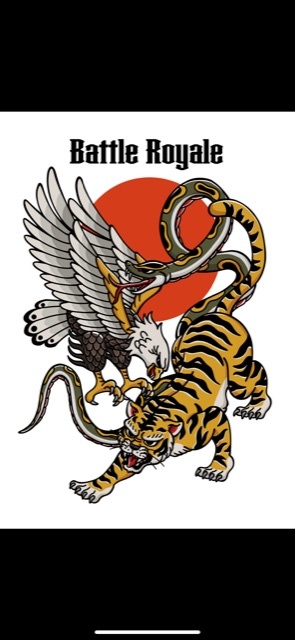 タトゥーフラッシュポスター A3サイズ 虎&鷲&蛇