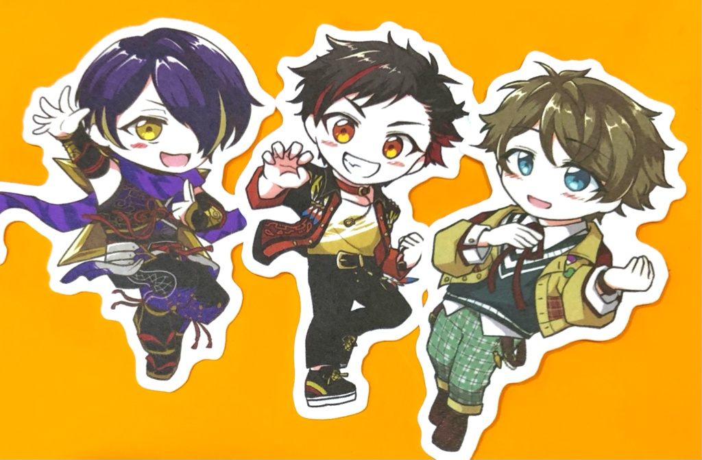 🌠隊ダイカットシール