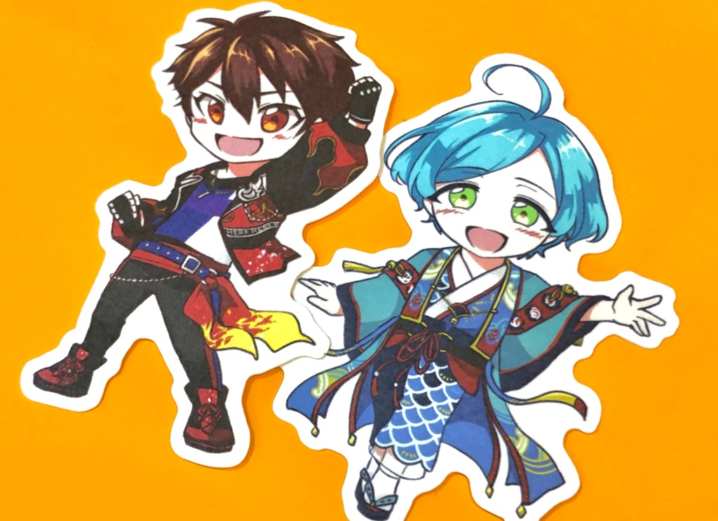 🌠隊ダイカットシール