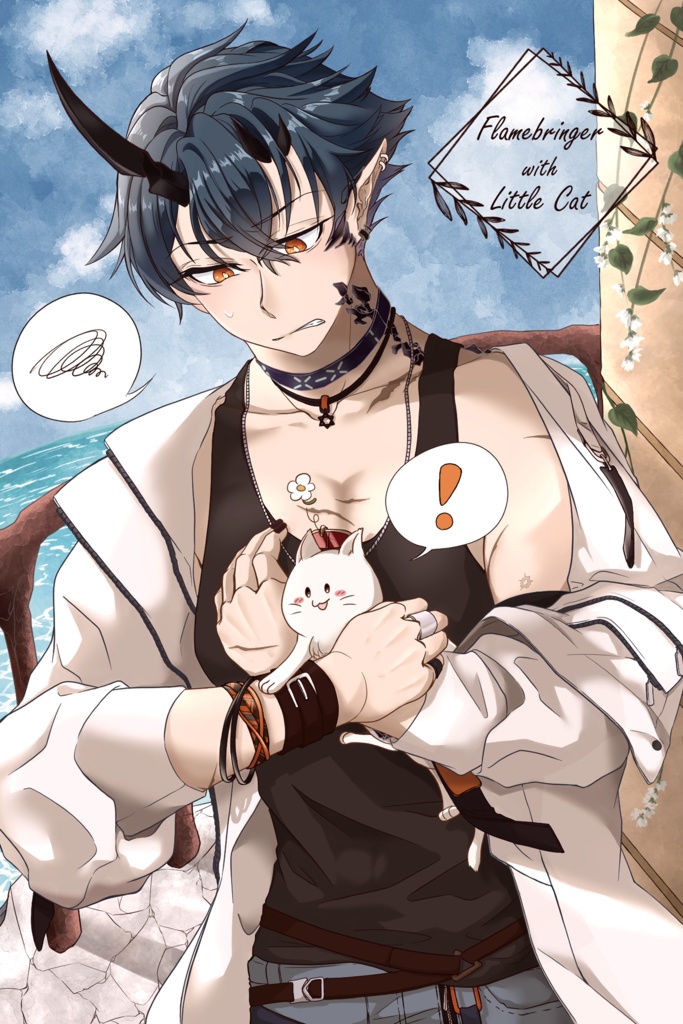 イラストカード(エンカクさん:2種、焔影リードさん:1種)セット