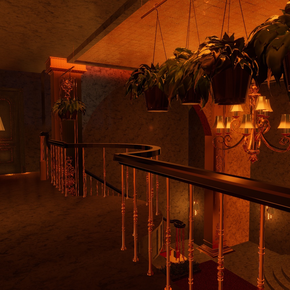 【VRChatワールドデータ販売】MyLittleRoom(202304) 荘厳に煌めく金の洋館