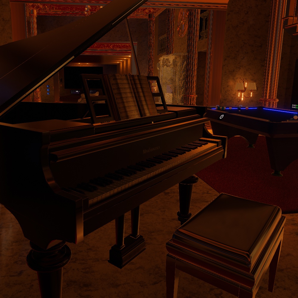 【VRChatワールドデータ販売】MyLittleRoom(202304) 荘厳に煌めく金の洋館