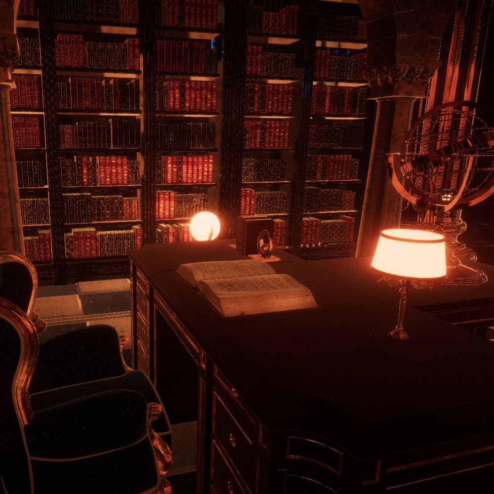 【VRChatワールドデータ販売】MyLittleRoom(202310) 魔法使いの書斎