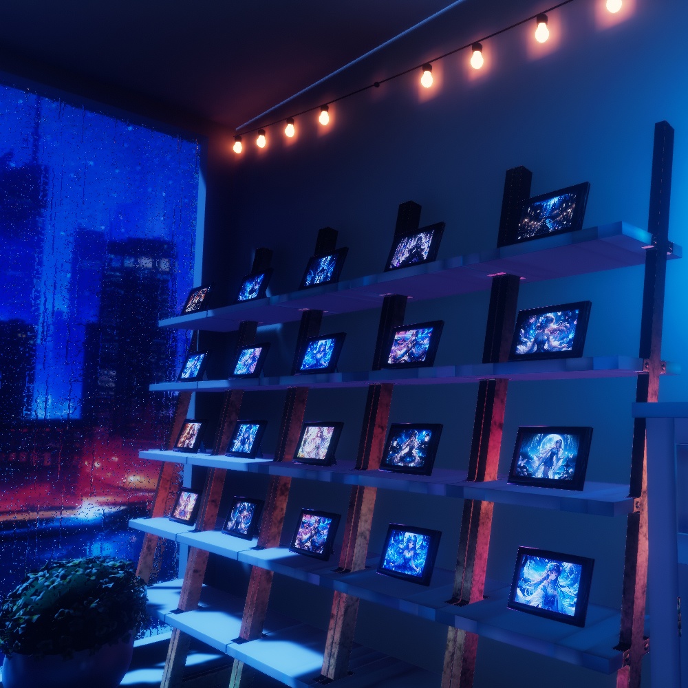 【VRChatワールドデータ販売】MyLittleRoom(202402) ワンルームゲーマーチルアウト