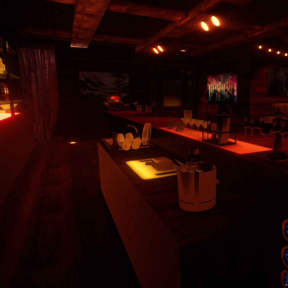 【VRChatワールドデータ販売】MyLittleRoom(202303) オーセンティック地下BAR